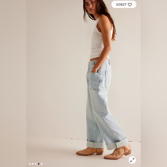 We The Free Palmer Cuffed Jeans. Size 28 - Picture 3 of 7